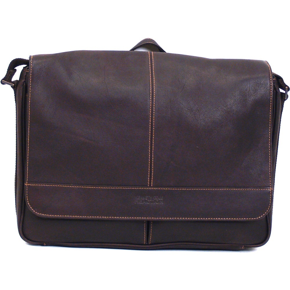 Kenneth Cole Reaction "Risky Business" Colombian Leather Crossbody Messenger Bag